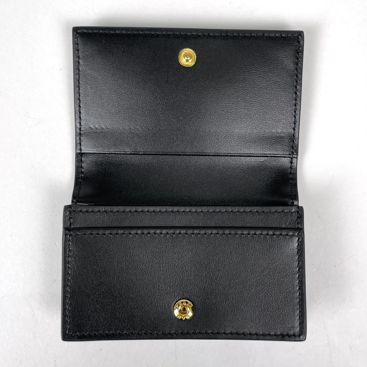 Prada Card Case Leather Nero — view 7