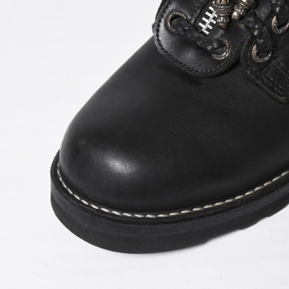 Chrome Hearts Wesco Fireman Center Zip Boots Black — view 5