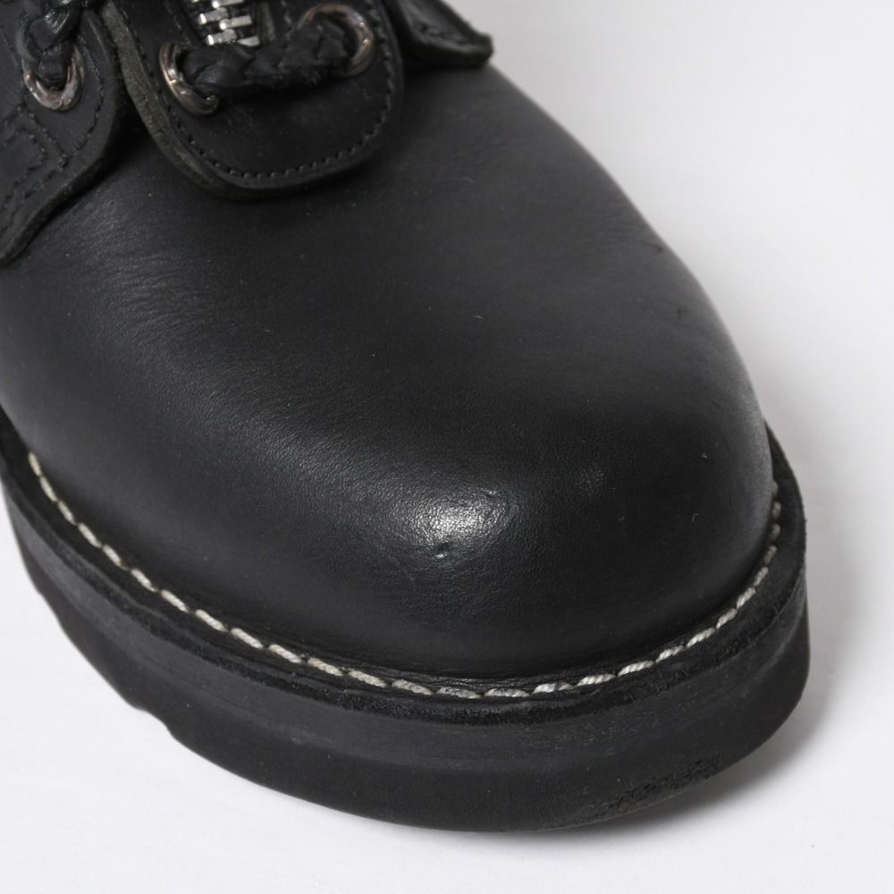 Chrome Hearts Wesco Fireman Center Zip Boots Black — view 6