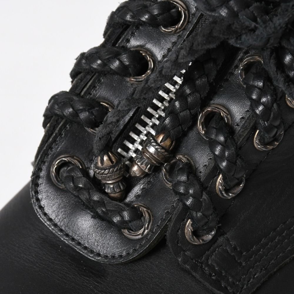Chrome Hearts Wesco Fireman Center Zip Boots Black — view 8