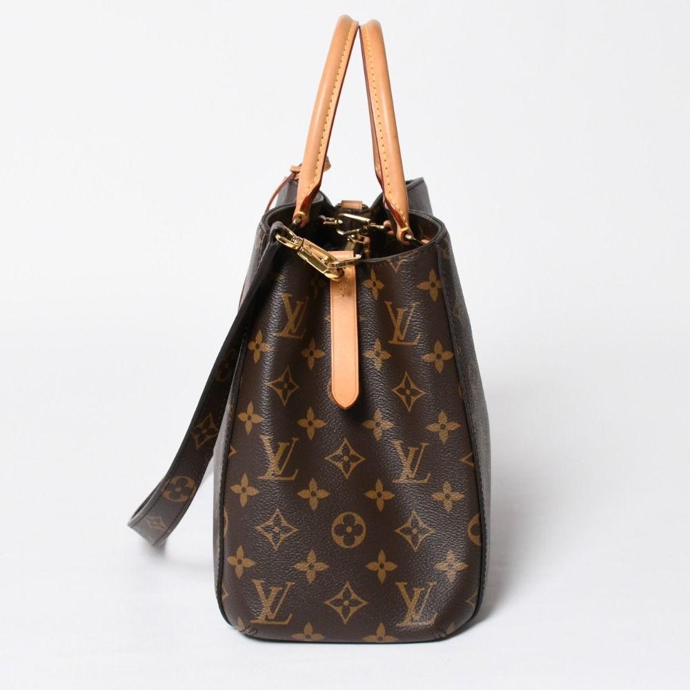 Louis Vuitton Montaigne MM Monogram Handbag Brown — view 4