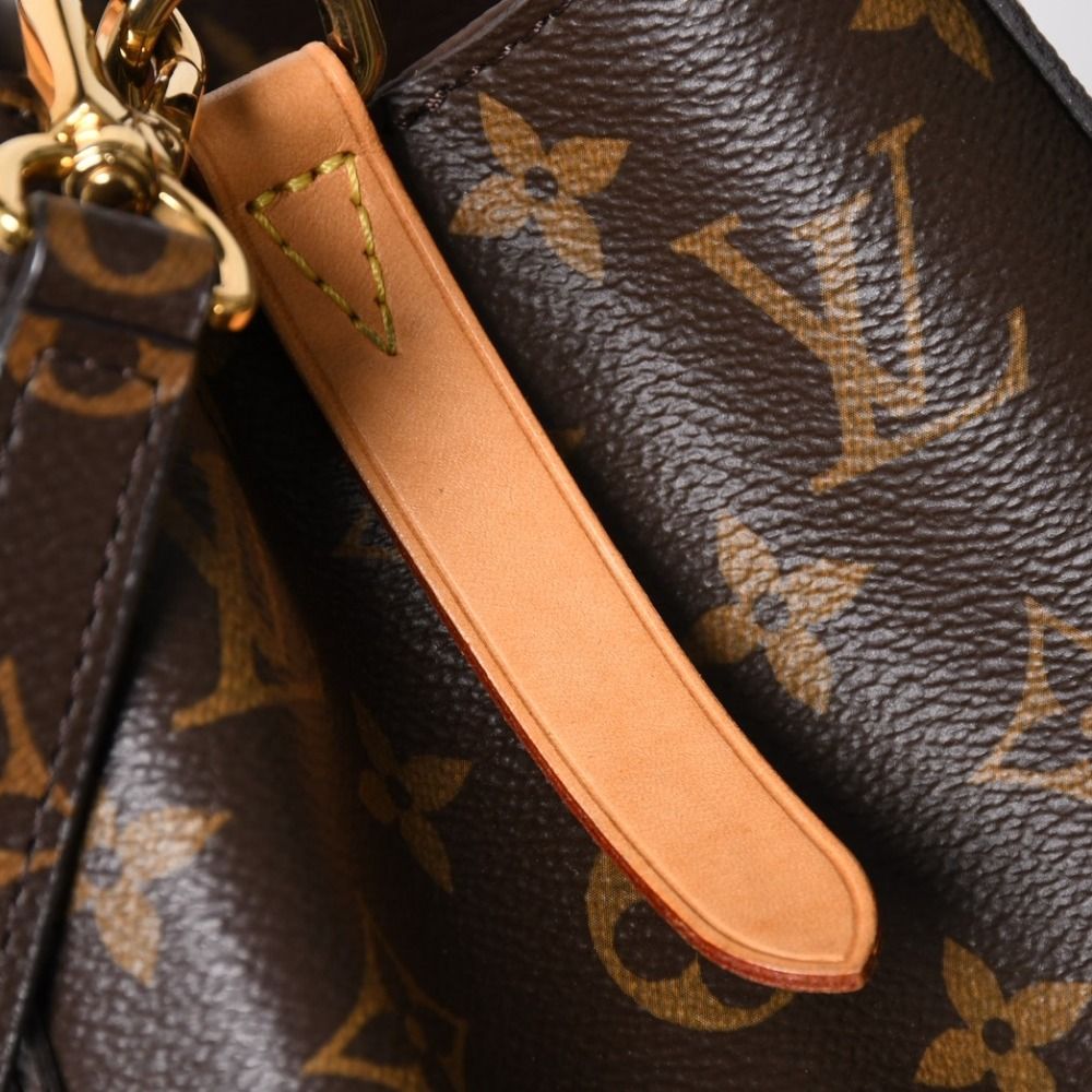 Louis Vuitton Montaigne MM Monogram Handbag Brown — view 7