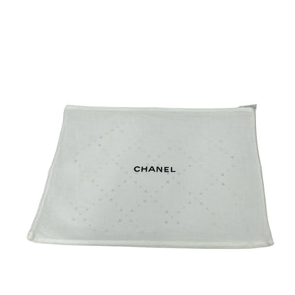 Chanel Scarf Beige Dark Gray Wool — view 5