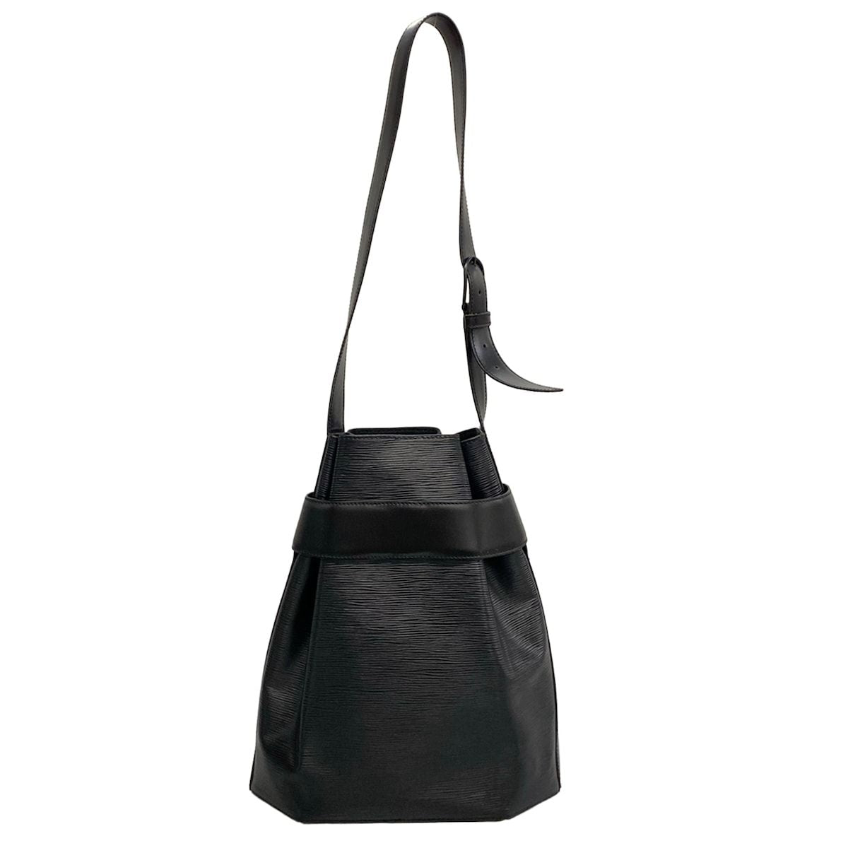 Louis Vuitton Shoulder Bag Epi Sac D'epaule Noir Leather — view 3