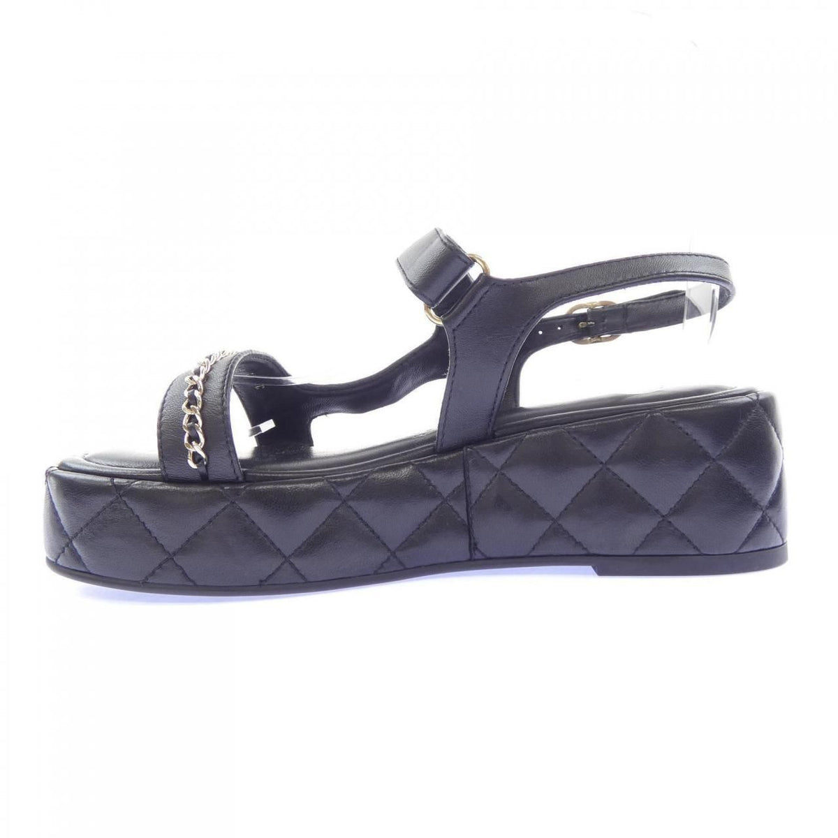 Chanel Quilted Sandals Black — view 2