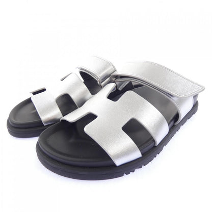 Hermes Chypre Sandals Silver — view 3