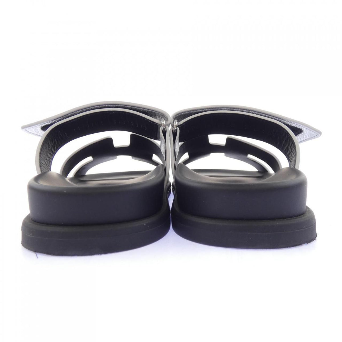 Hermes Chypre Sandals Silver — view 5