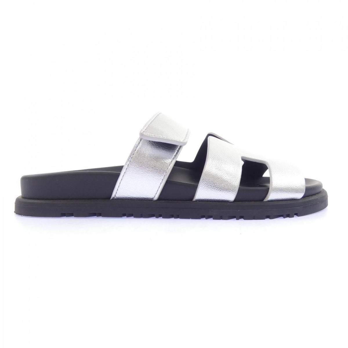 Hermes Chypre Sandals Silver