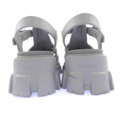 Prada Monolith Rubber Sandals Triangle Logo — view 5