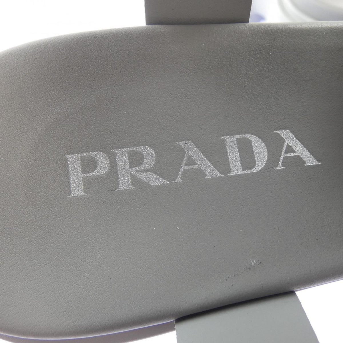 Prada Monolith Rubber Sandals Triangle Logo — view 6
