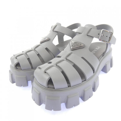 Prada Monolith Rubber Sandals Triangle Logo — view 3