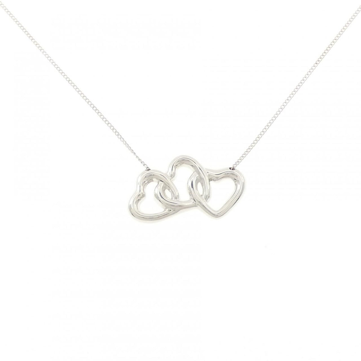 Tiffany & Co Triple Open Heart Necklace
