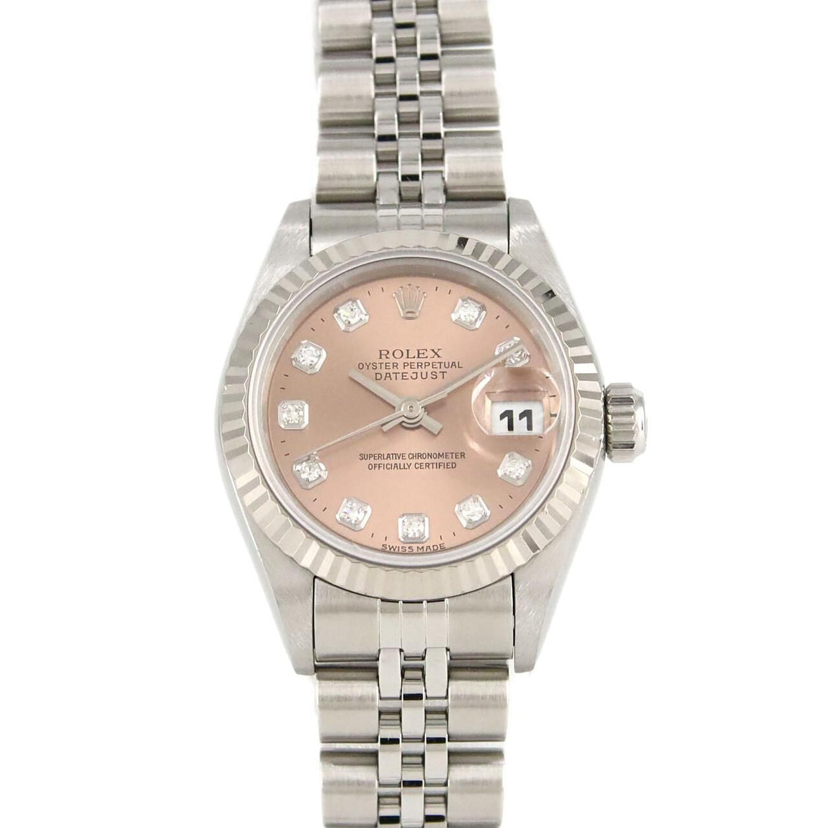 Rolex Datejust Stainless Steel White Gold Automatic