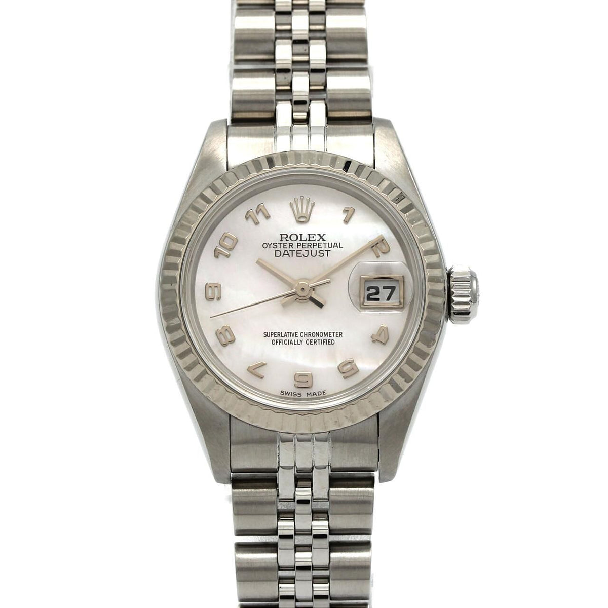 Rolex Datejust Stainless Steel White Gold Automatic