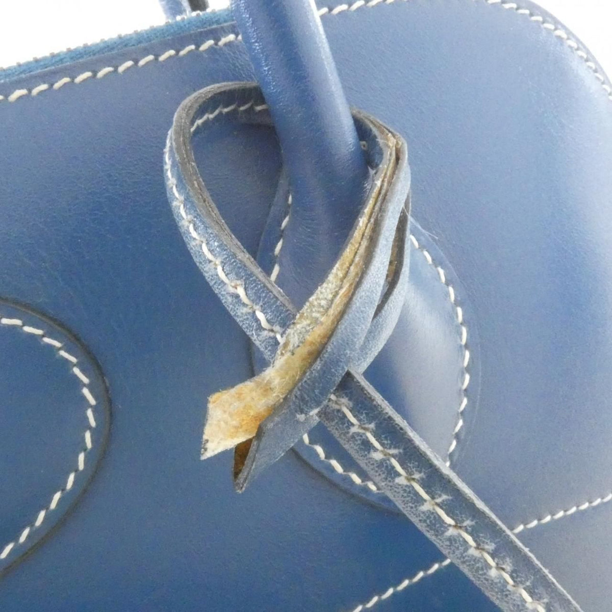 Hermes Bolide Bag Handbag Blue — view 6