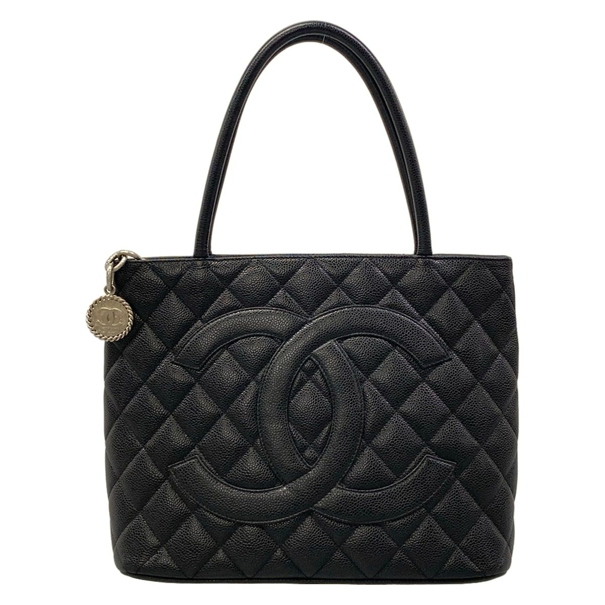 Chanel Tote Bag Reissue Black Silver