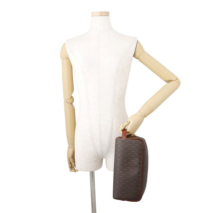 Saint Laurent Paris Second Monogram Leather Clutch — view 4