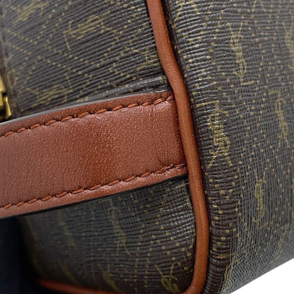 Saint Laurent Paris Second Monogram Leather Clutch — view 6