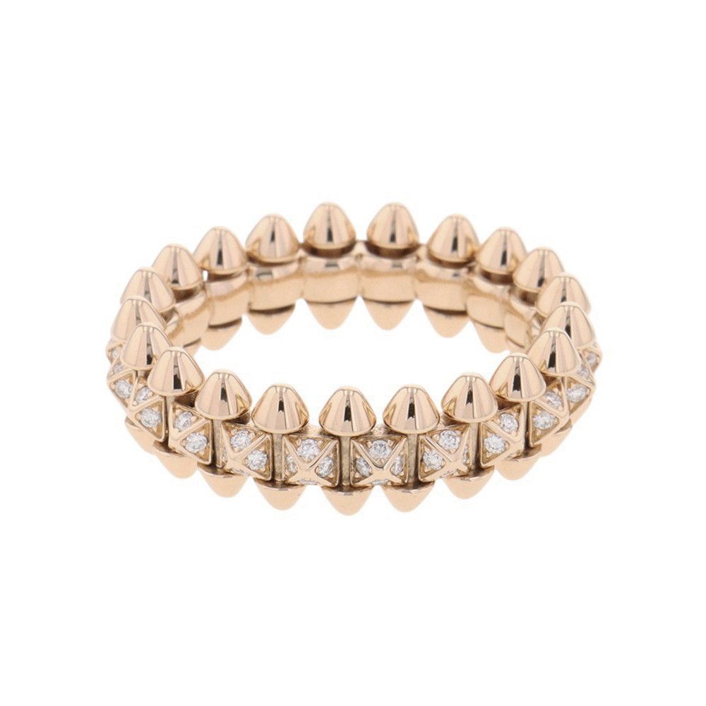 Cartier Ring Clash de Cartier SM Small Model Diamond Total 18k Pink Gold — view 3
