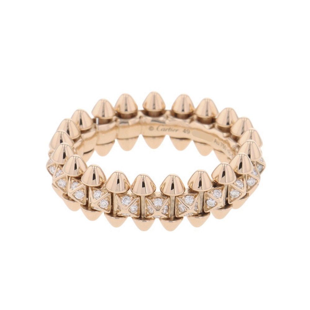 Cartier Ring Clash de Cartier SM Small Model Diamond Total 18k Pink Gold — view 2