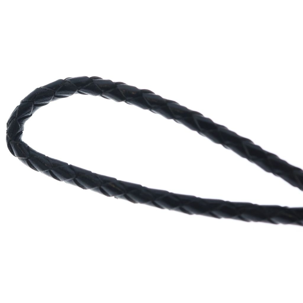 Chrome Hearts Bolotie Ovaltiny Tiny Classic Oval Cross Loop Tie Silver Black — view 4