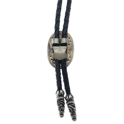 Chrome Hearts Bolotie Ovaltiny Tiny Classic Oval Cross Loop Tie Silver Black — view 3