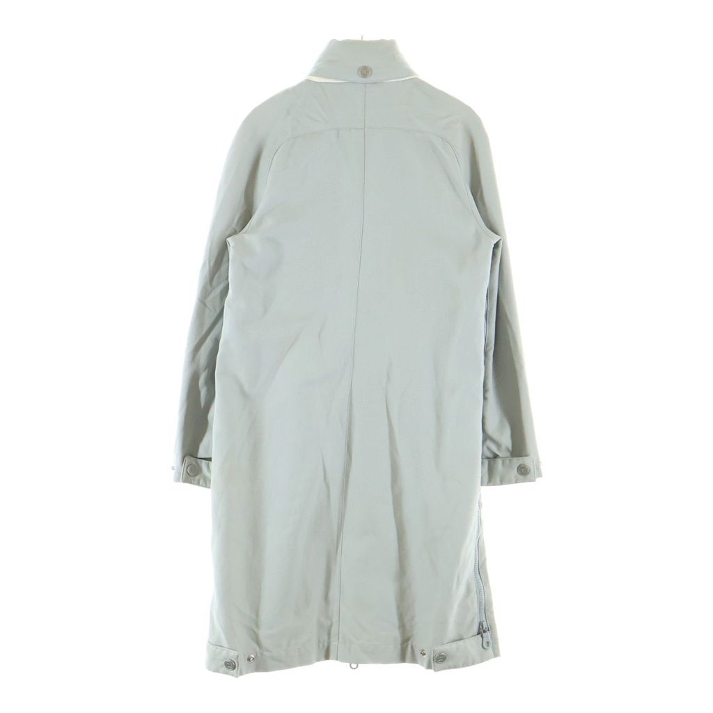 Chanel Sports Line Coco Buttons Long Zip Coat Light Gray 38 — view 2