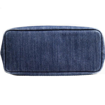 Prada Denim Tote Bag Blue — view 3