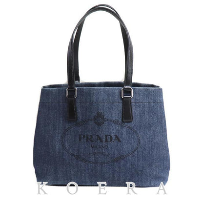 Prada Denim Tote Bag Blue
