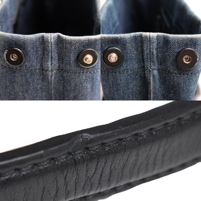 Prada Denim Tote Bag Blue — view 6