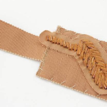 Prada Archive Beaded Bijou Sash Belt Brown Beige — view 5