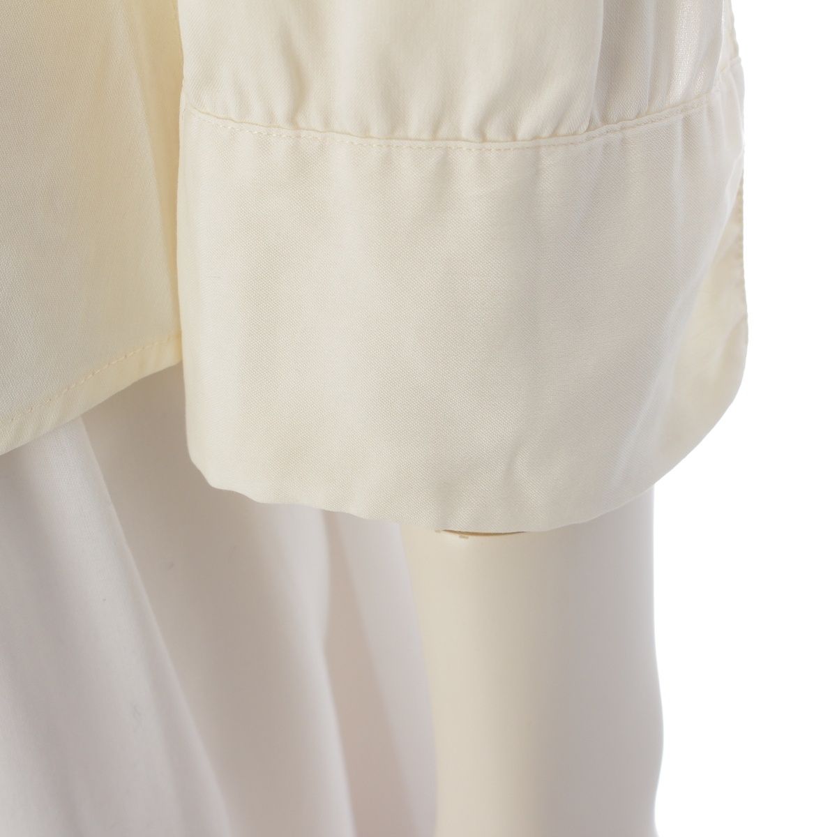 Prada Archives Sleeve Shirt Blouse Top Off White 40 — view 7