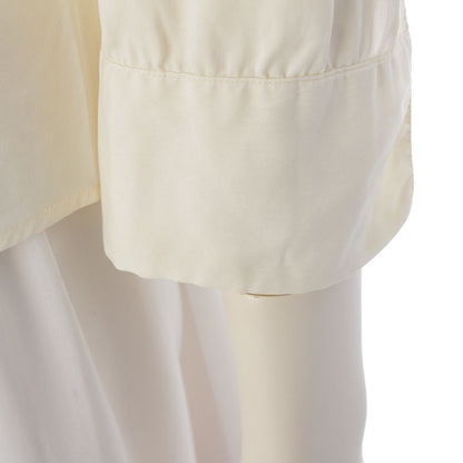 Prada Archives Sleeve Shirt Blouse Top Off White 40 — view 7