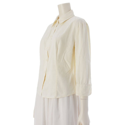 Prada Archives Sleeve Shirt Blouse Top Off White 40 — view 2