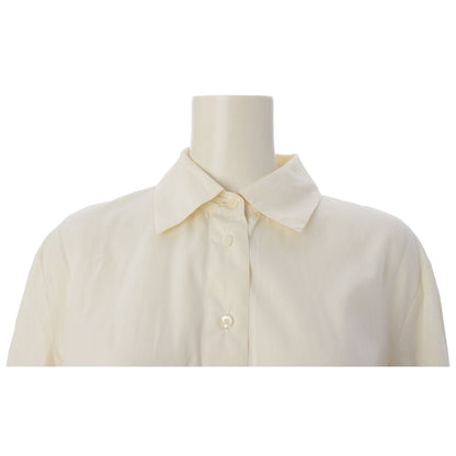 Prada Archives Sleeve Shirt Blouse Top Off White 40 — view 5