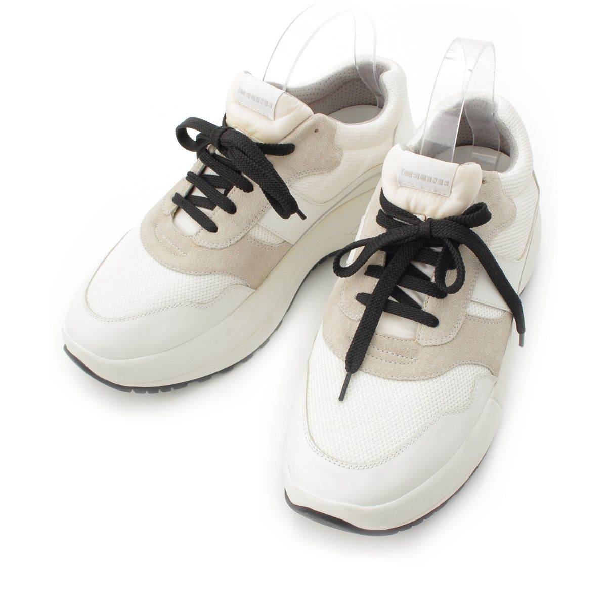 Celine Phoebe Philo Era Delivery Low Top Platform Sneakers White