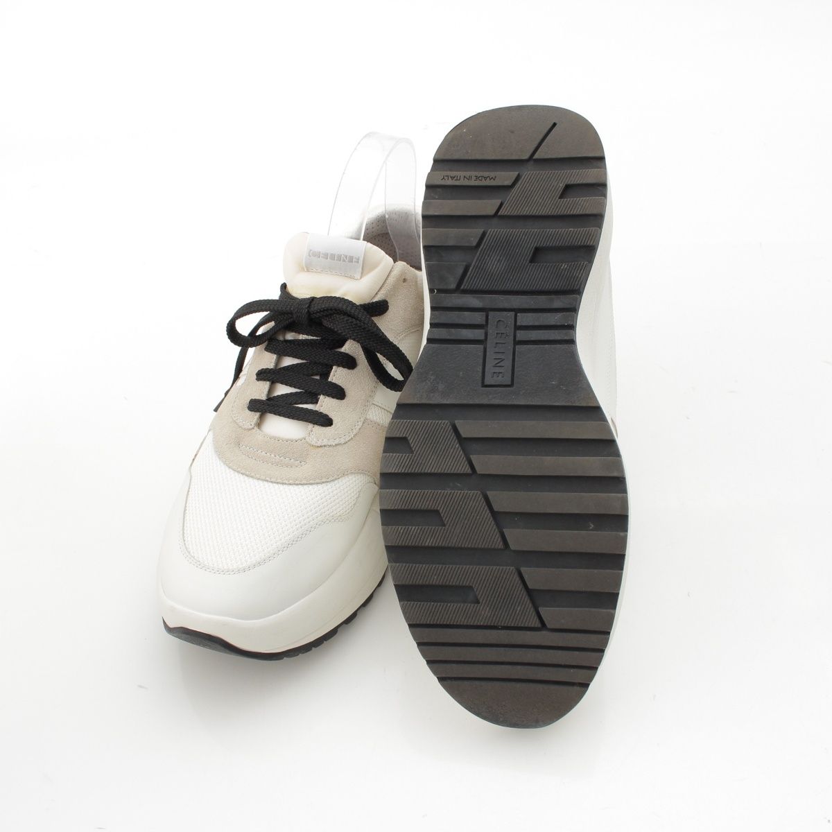 Celine Phoebe Philo Era Delivery Low Top Platform Sneakers White — view 5