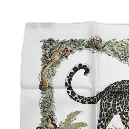 Hermes Petit Carre Scarf Tiger Animal Jungle Silk — view 3