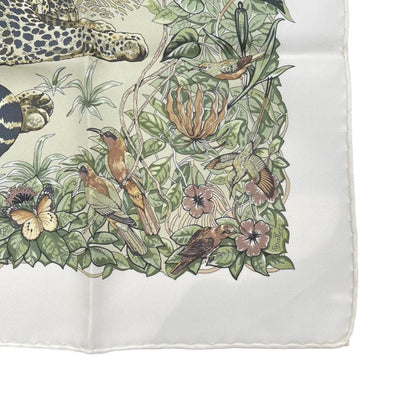 Hermes Petit Carre Scarf Tiger Animal Jungle Silk — view 6