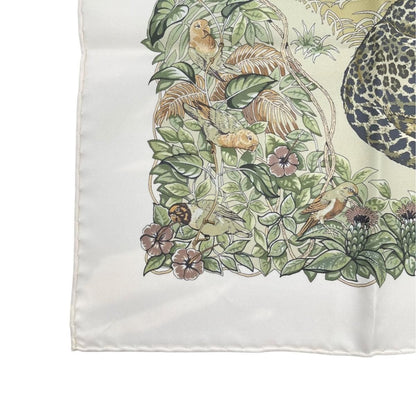 Hermes Petit Carre Scarf Tiger Animal Jungle Silk — view 5