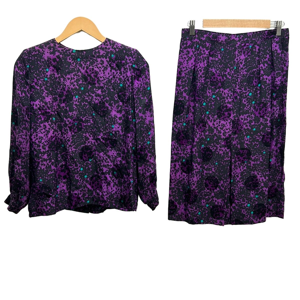 Dior Skirt Suit Purple Black Light Blue — view 2