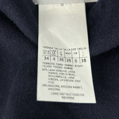 Max Mara Coat S Dark Navy Ivory Multi Reversible 38 — view 5