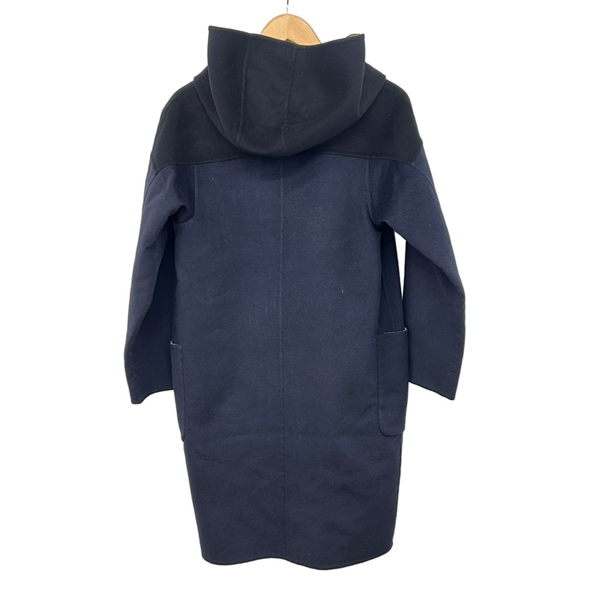 Max Mara Coat S Dark Navy Ivory Multi Reversible 38 — view 2