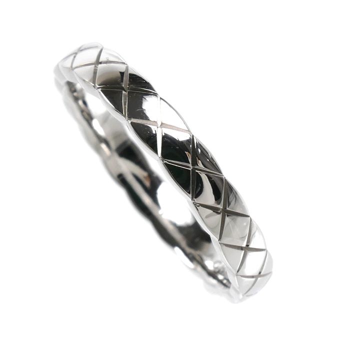 Chanel 18K White Gold Coco Crush Ring — view 2