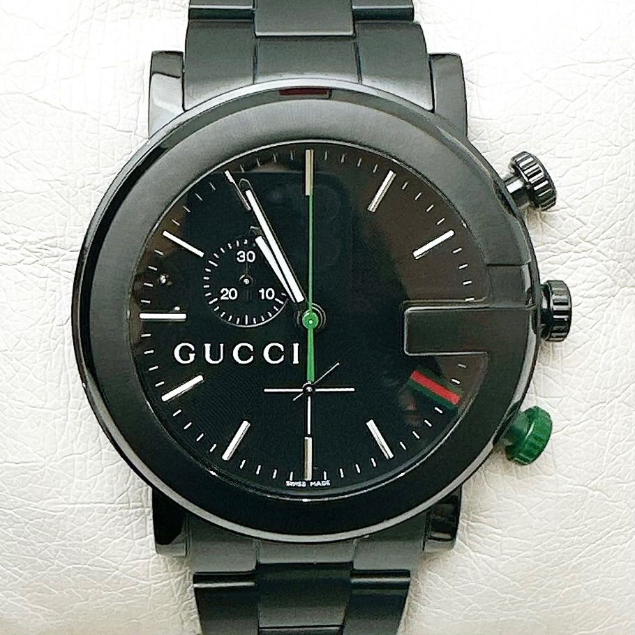 Gucci G Chrono Watch Quartz Pvd Black Ceramic — view 4