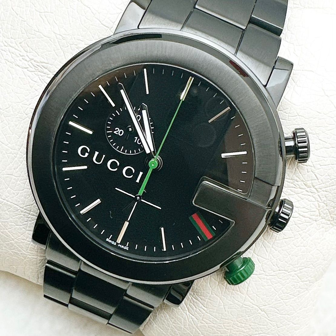 Gucci G Chrono Watch Quartz Pvd Black Ceramic — view 3