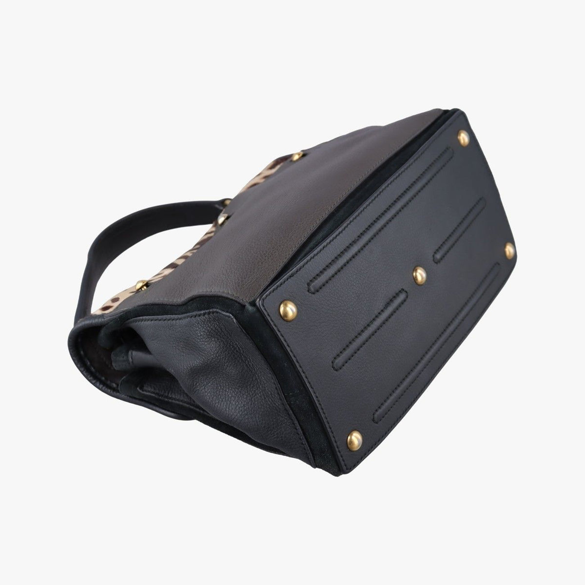 Saint Laurent Muse Two Black Brown Leather Calf Hair — view 7