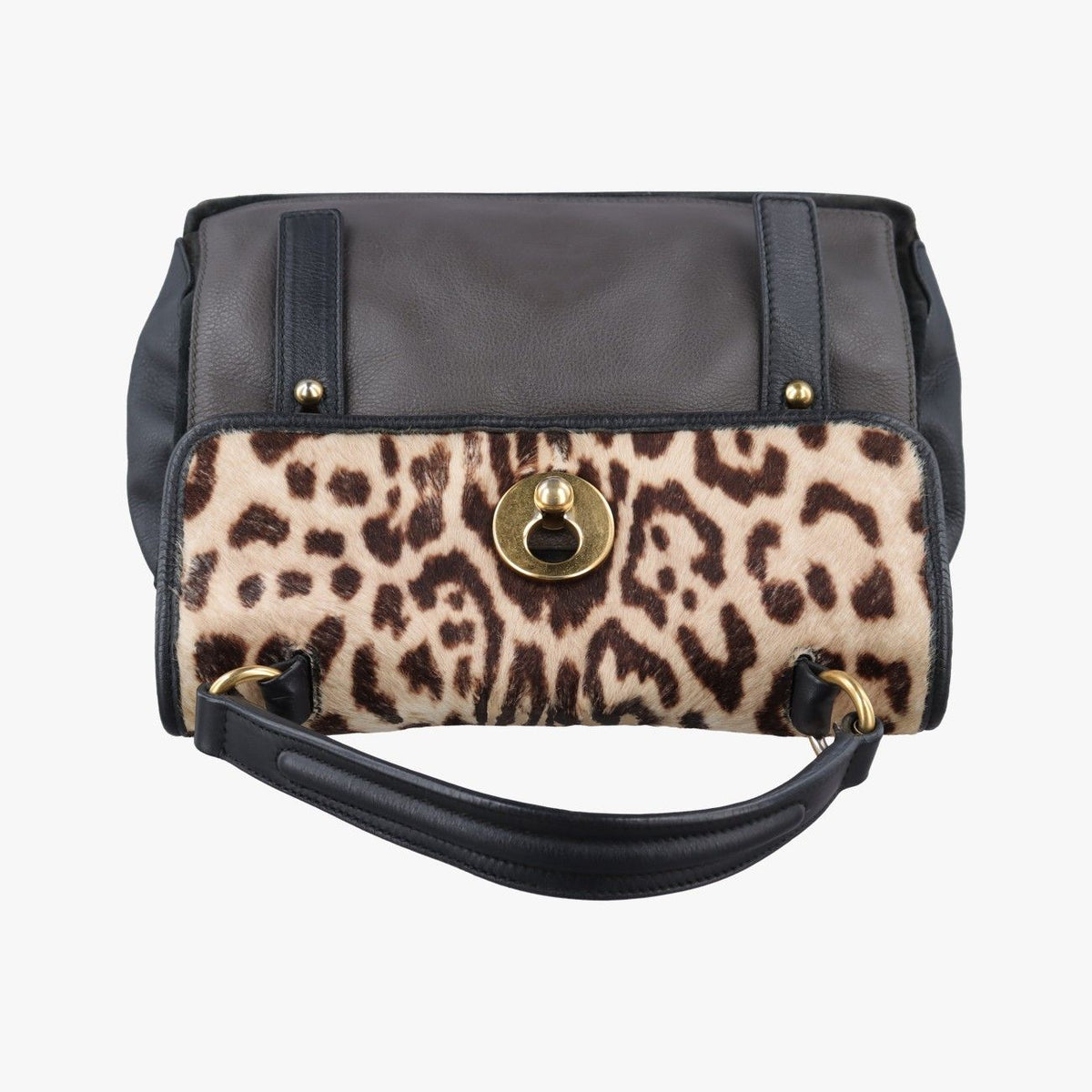 Saint Laurent Muse Two Black Brown Leather Calf Hair — view 8