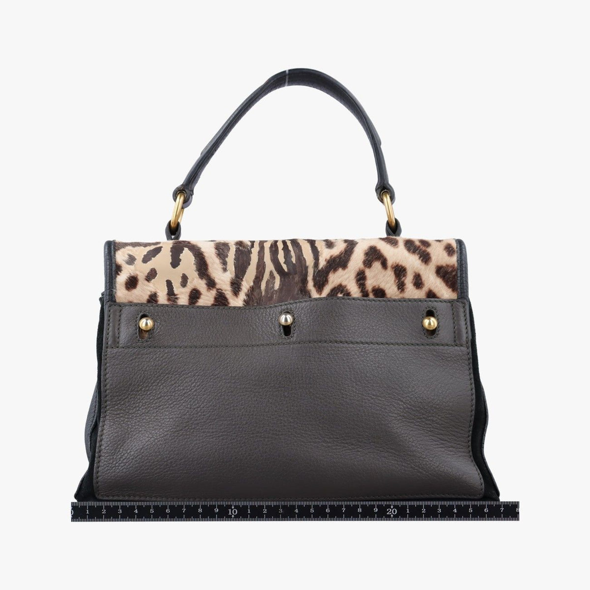Saint Laurent Muse Two Black Brown Leather Calf Hair — view 2