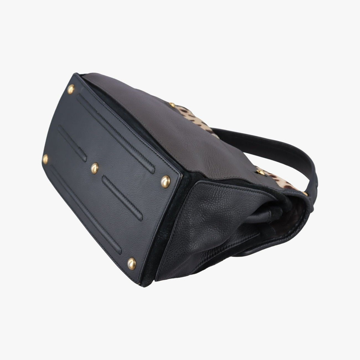 Saint Laurent Muse Two Black Brown Leather Calf Hair — view 6